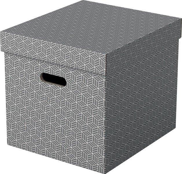 Image of Esselte ESSELTE Aufbewahrungsboxen Home Cube 628289 365x320x315mm, grau 3 Stk - 35X26X8.5CM