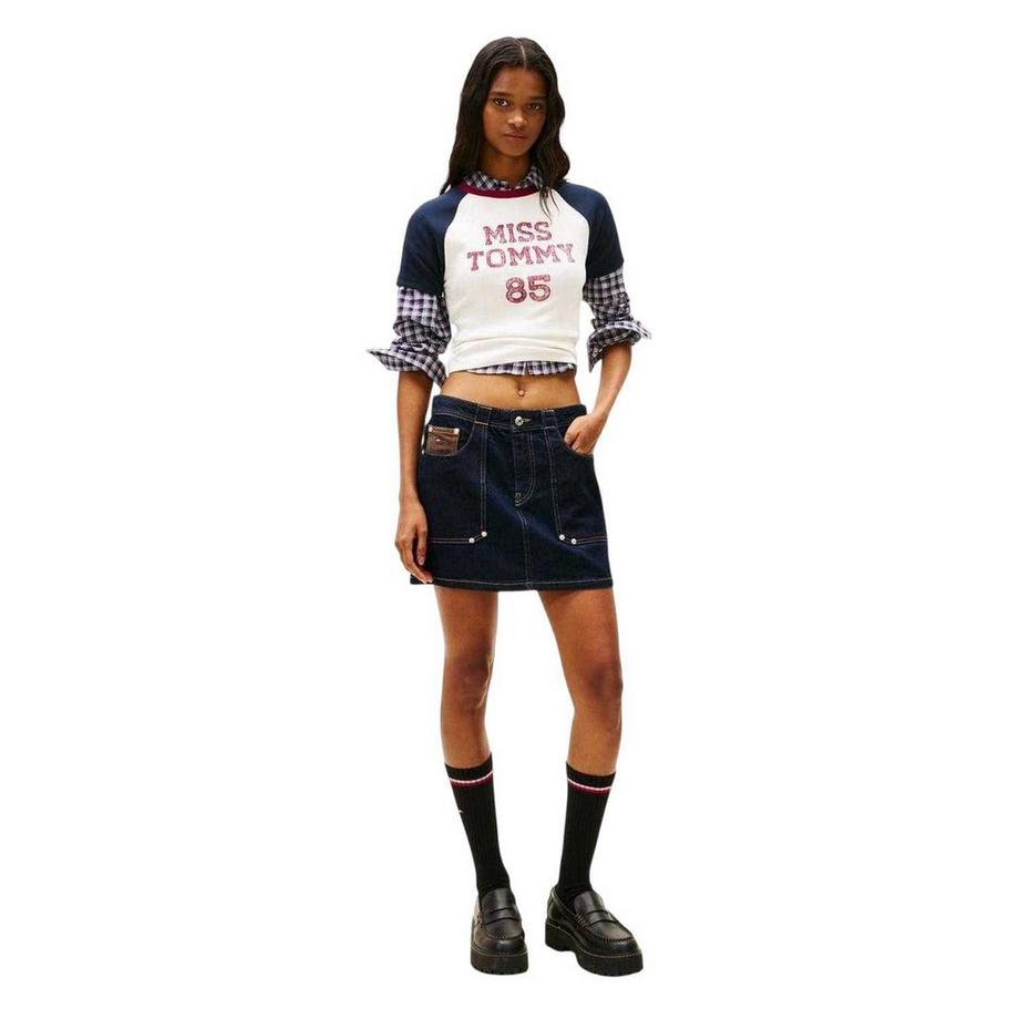 TOMMY JEANS Raglanärmel T-Shirt mit Rundhalsausschnitt  
