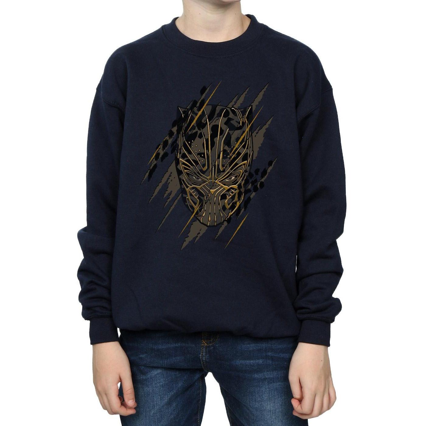 MARVEL  Black Panther Gold Head Sweatshirt 