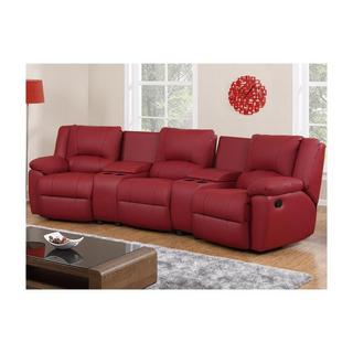 Vente-unique Relaxsofa 3Sitzer Leder AROMA  