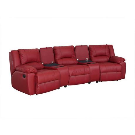 Vente-unique Relaxsofa 3Sitzer Leder AROMA  