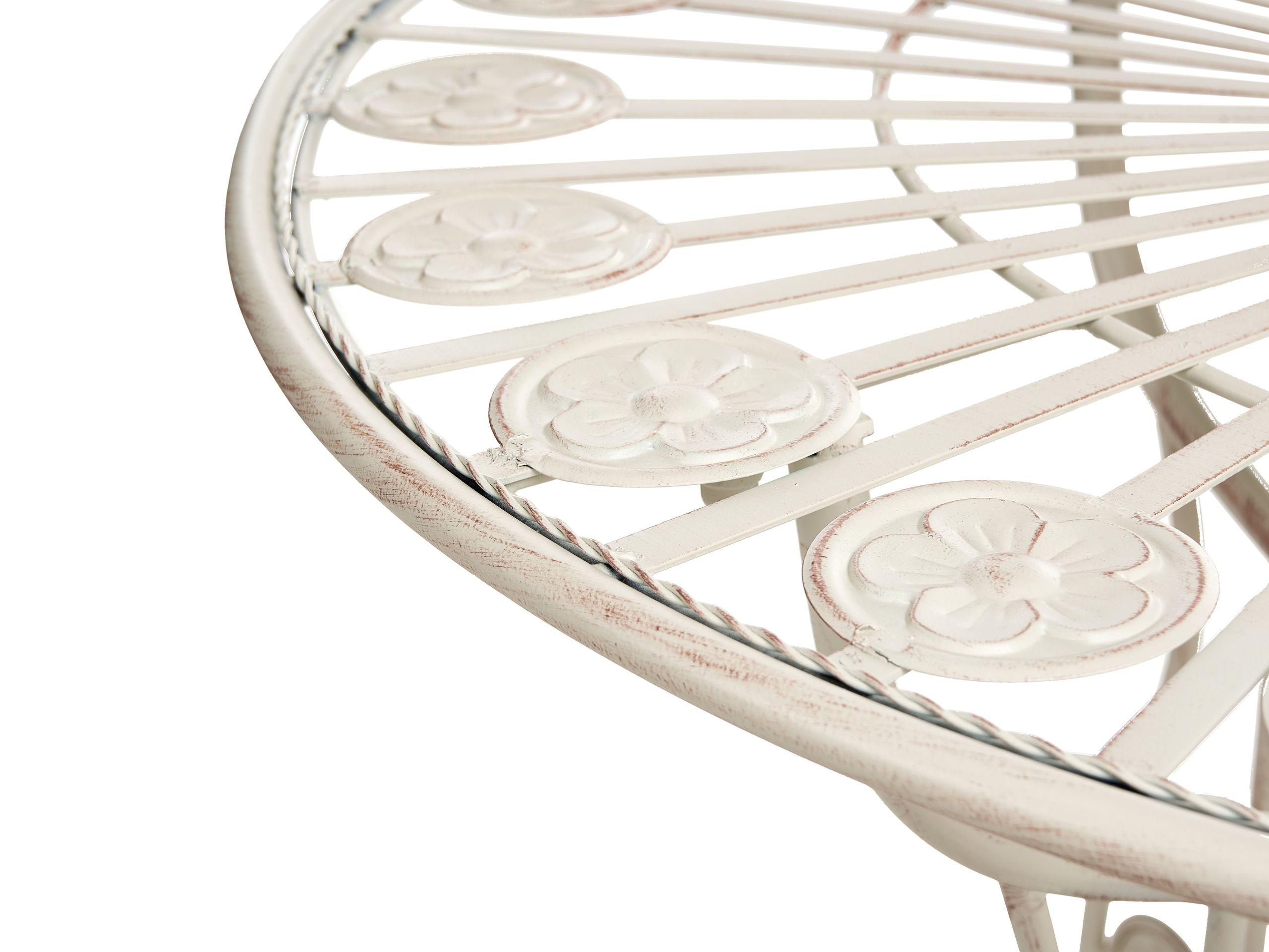 Beliani Tavolino Bistrot en Ferro Retrò COGGIA  