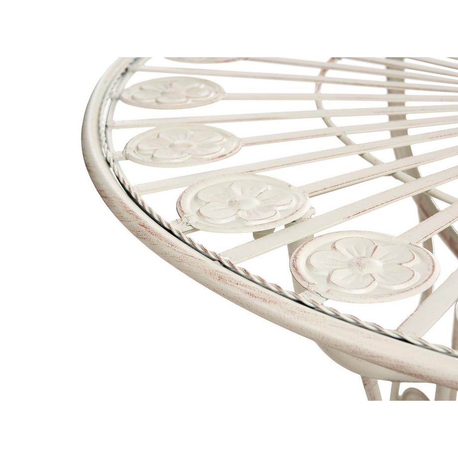 Beliani Outdoor Bistrotisch aus Eisen Retro COGGIA  