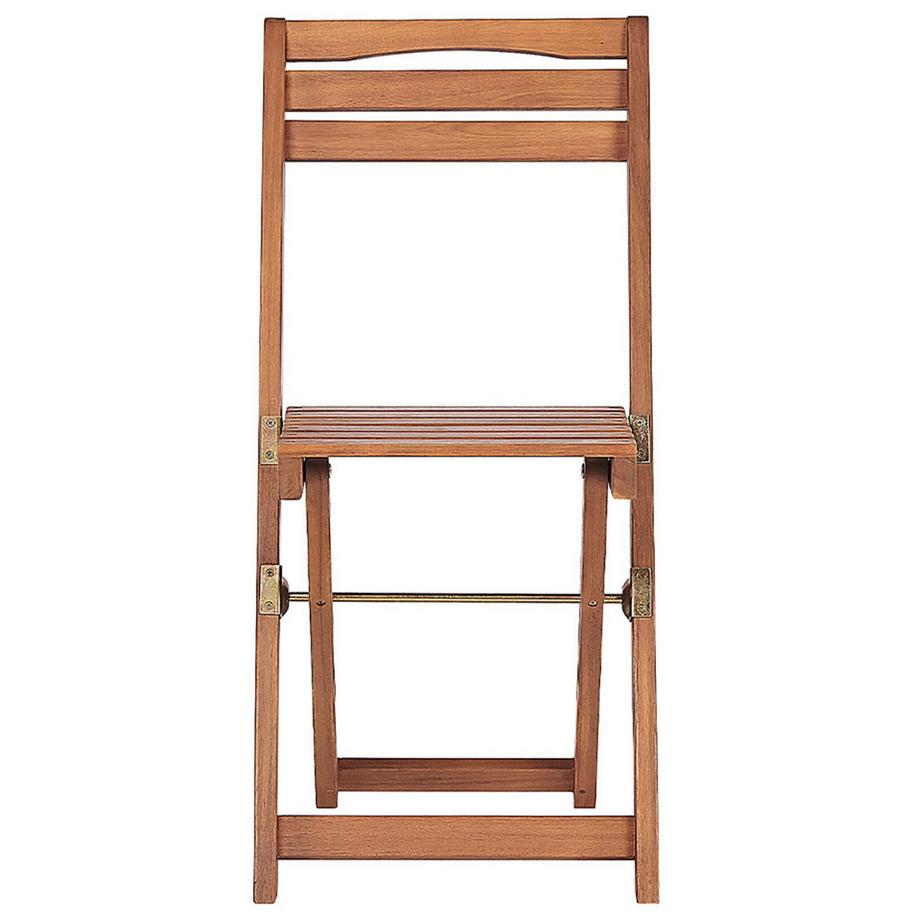 Beliani Bistro Set aus Akazienholz Rustikal LENOLA  
