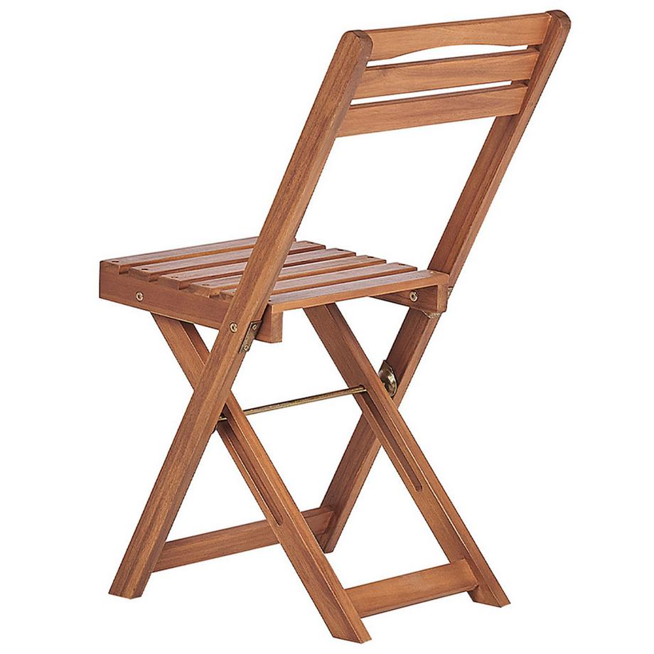 Beliani Bistro Set aus Akazienholz Rustikal LENOLA  