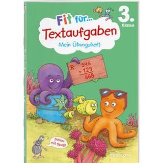 Fit für Textaufgaben 3. Klasse. Mein Übungsheft Tonte, Andrea; Wandrey, Guido (Illustrationen) Gebundene Ausgabe 