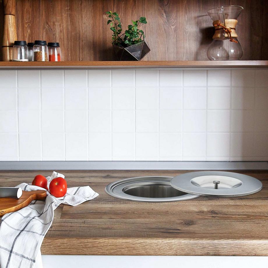 Northix Pattumiera in acciaio inossidabile  