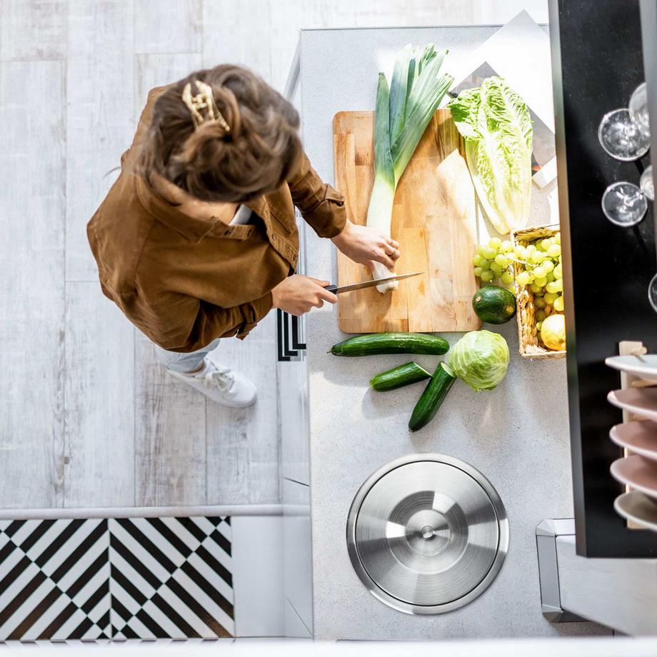 Northix Pattumiera in acciaio inossidabile  