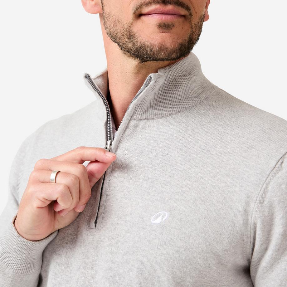 INESIS Golf Pullover Stehkragen winddicht Baumwolle  