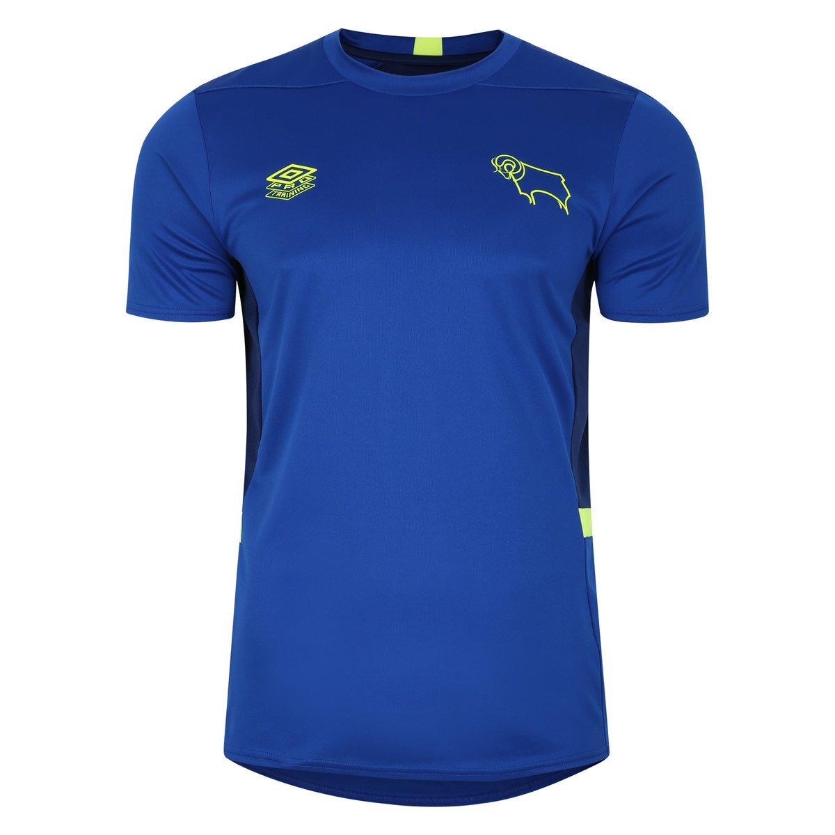 Image of Trikot 2324, Fc Derby County, Training Herren Blau Bedruckt L