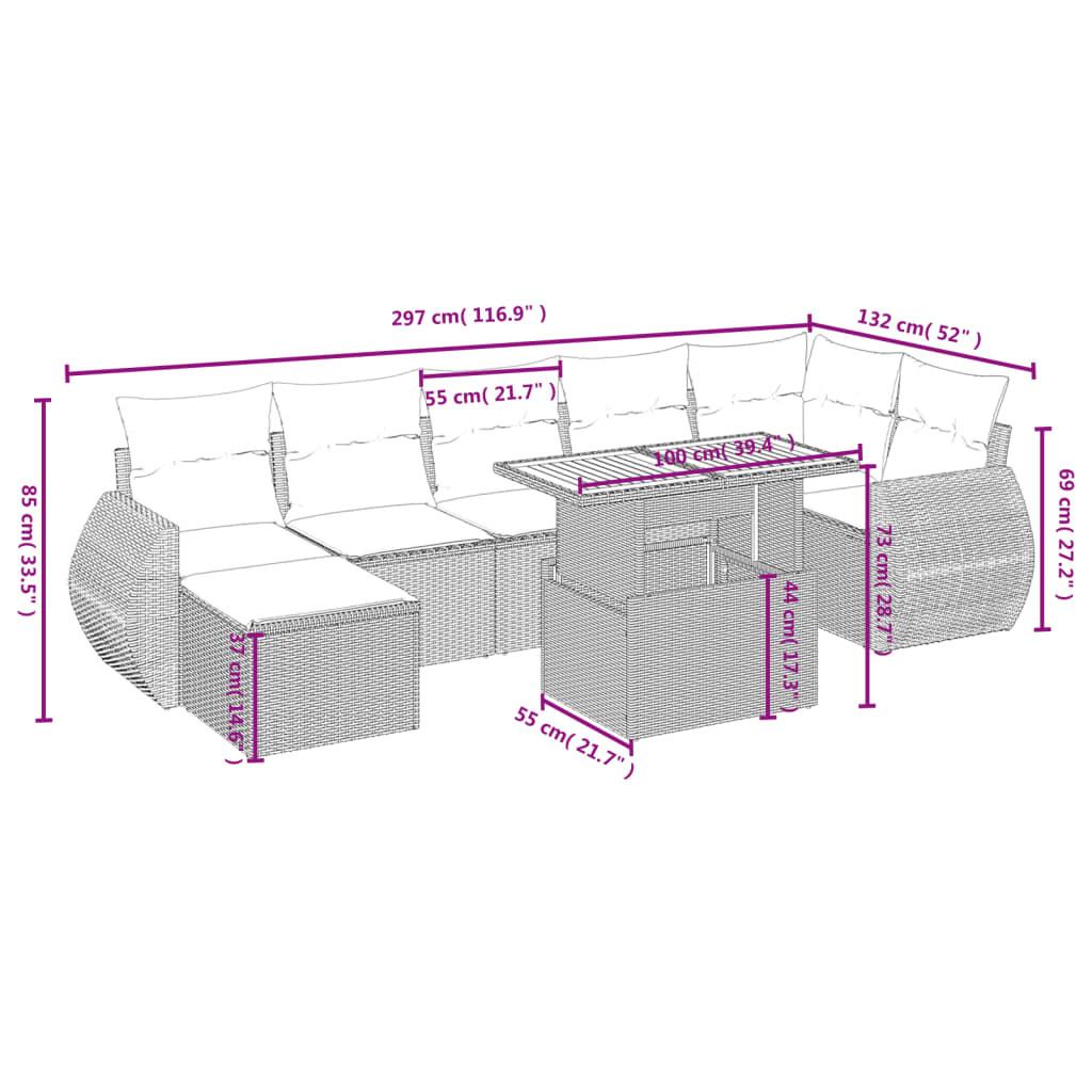 VidaXL Garten sofagarnitur poly-rattan  