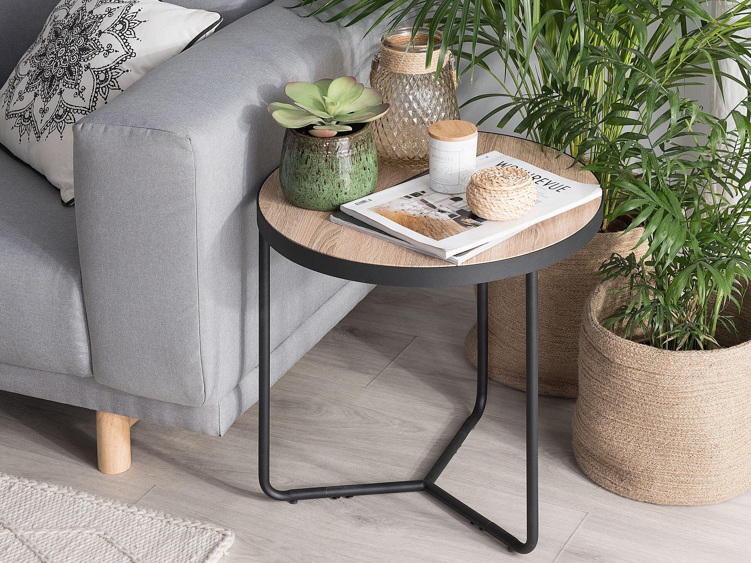 Beliani Table d'appoint en MDF Moderne MELODY  