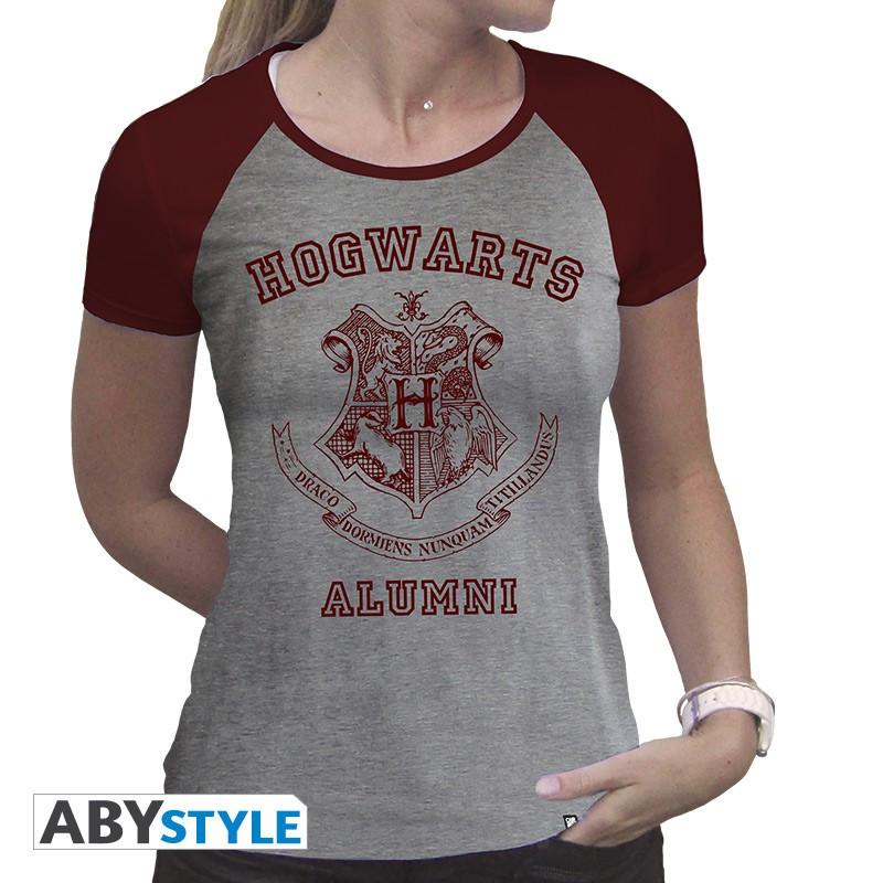 Image of T-shirt - Harry Potter - Alumni Damen Taubengrau XS