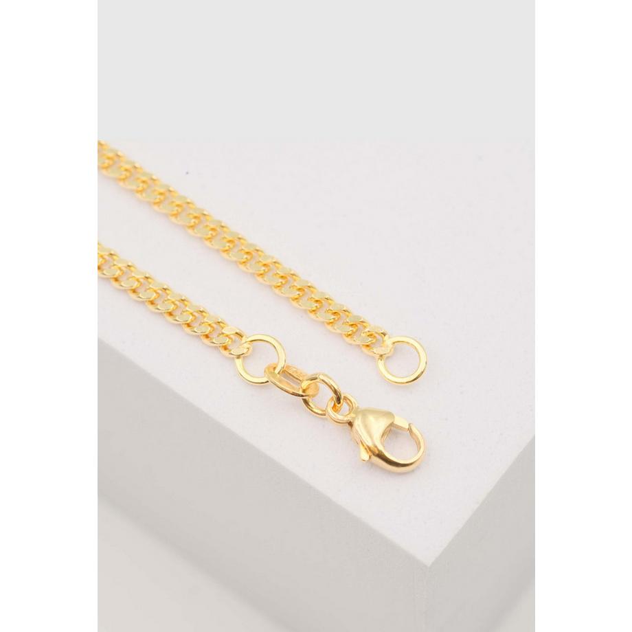 MUAU Schmuck  Collier gourmette or jaune 750, 2.7mm, 45cm 