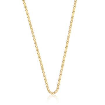 Collier gourmette or jaune 750, 2.7mm, 45cm