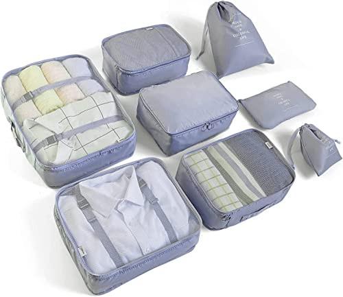 Only-bags.store  Kit d'organisation pour valise, cubes d'emballage sacs à vêtements sacs à chaussures organisateur de voyage cubes d'emballage organisateur de voyage cosmétiques sacs d'emballage pour valise 