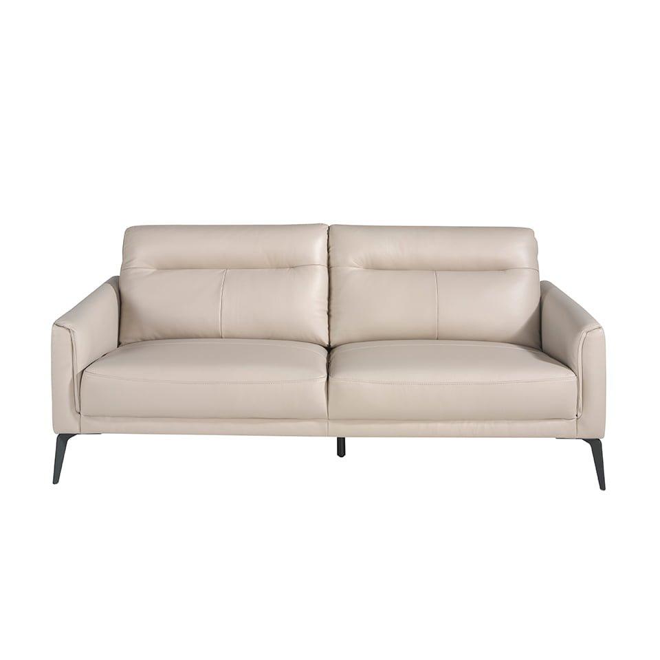 ANGEL CERDA 3-Sitzer-Sofa aus em Leder und Stahl  