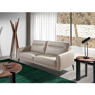 ANGEL CERDA 3-Sitzer-Sofa aus em Leder und Stahl  