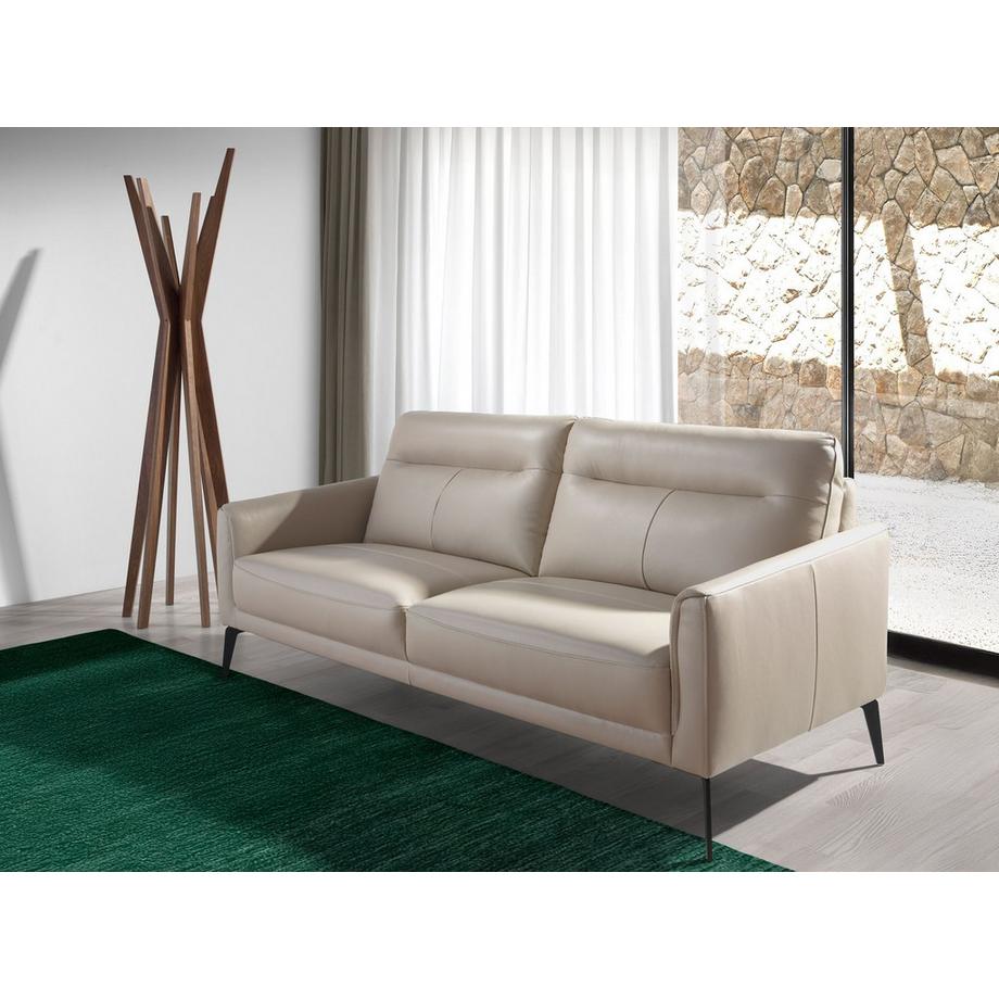 ANGEL CERDA Divano a 3 posti in pelle grigio taupe  