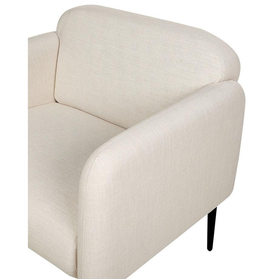 Beliani Fauteuil en Lin Rétro STOUBY  