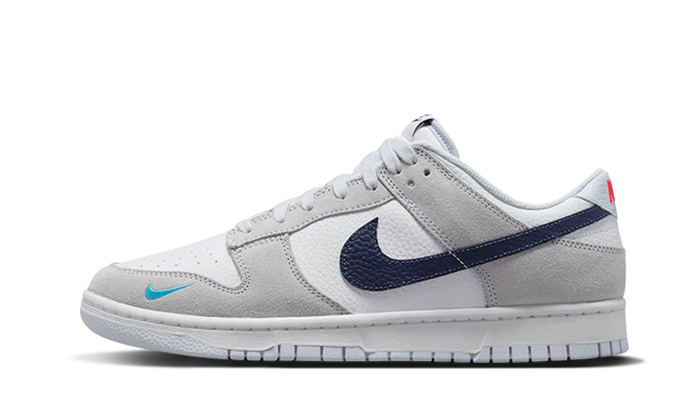Image of Dunk Low Mini Swoosh Midnight Navy Herren Mediumgrau 36.5