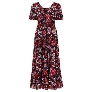 Joe Browns  Robe Maxi Élastiquée Florale et Sombre 