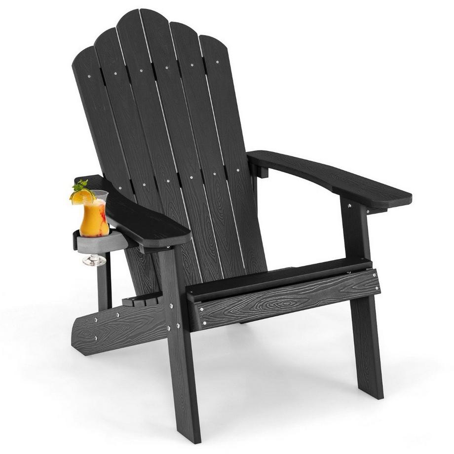 Northix Sedia Adirondack con portabicchieri  