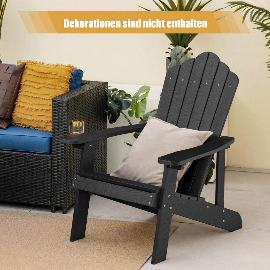 Northix Sedia Adirondack con portabicchieri  