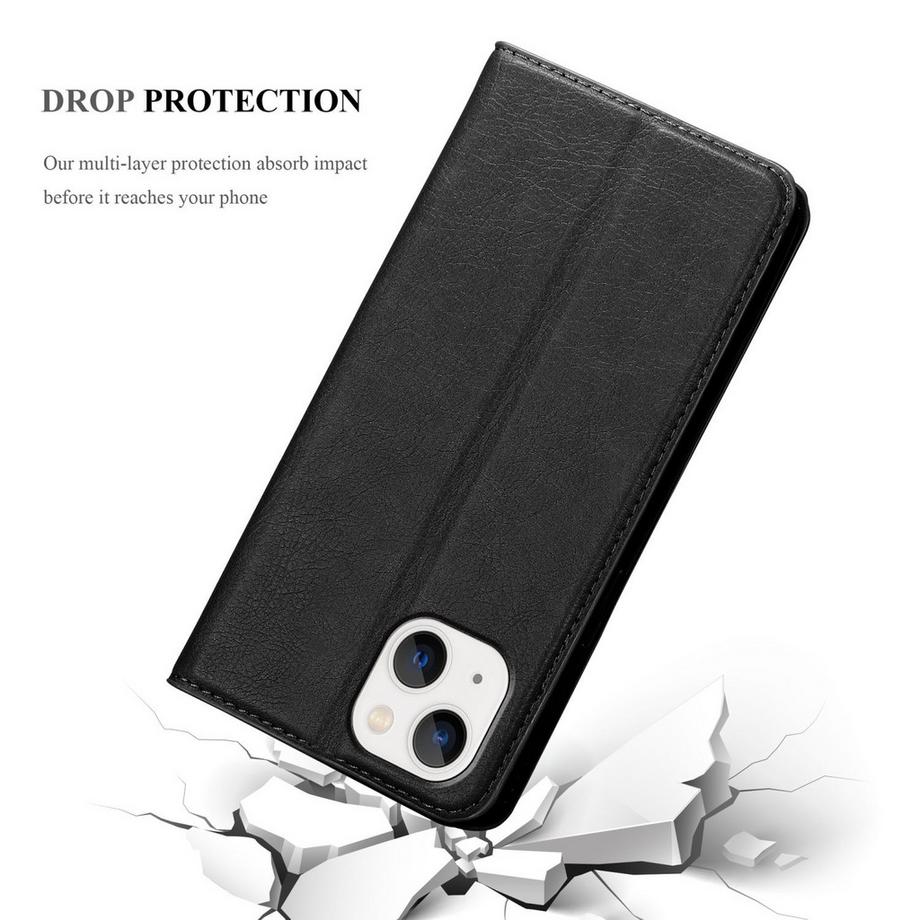 Cadorabo  Housse compatible avec Apple iPhone 14 PLUS - Coque de protection avec fermeture magnétique, fonction de support et compartiment pour carte 