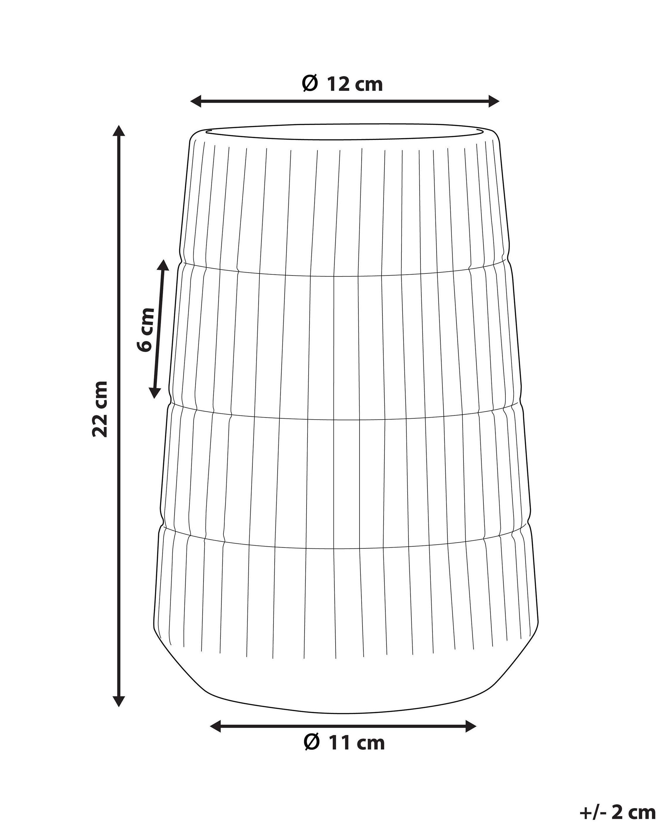 Beliani Vaso decorativo en Gres porcellanato Moderno QANAWAT  