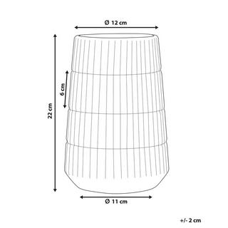 Beliani Vaso decorativo en Gres porcellanato Moderno QANAWAT  