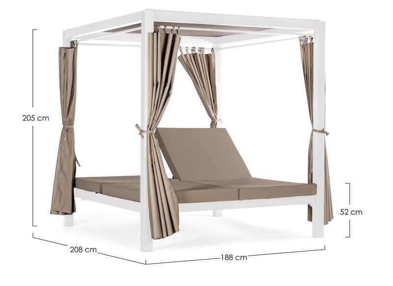 mutoni Daybed Sun Island Marrink bianco  