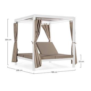 mutoni Daybed Sun Island Marrink bianco  