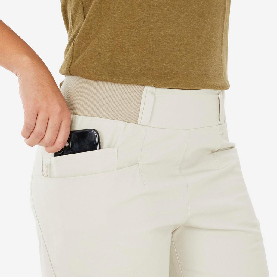 QUECHUA  Pantaloncini tre quarti donna trekking cotone 