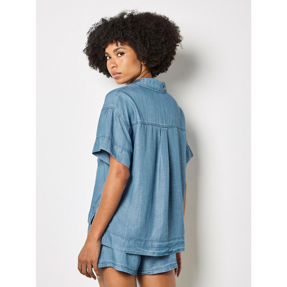 APRICOT Blouse en denim léger  