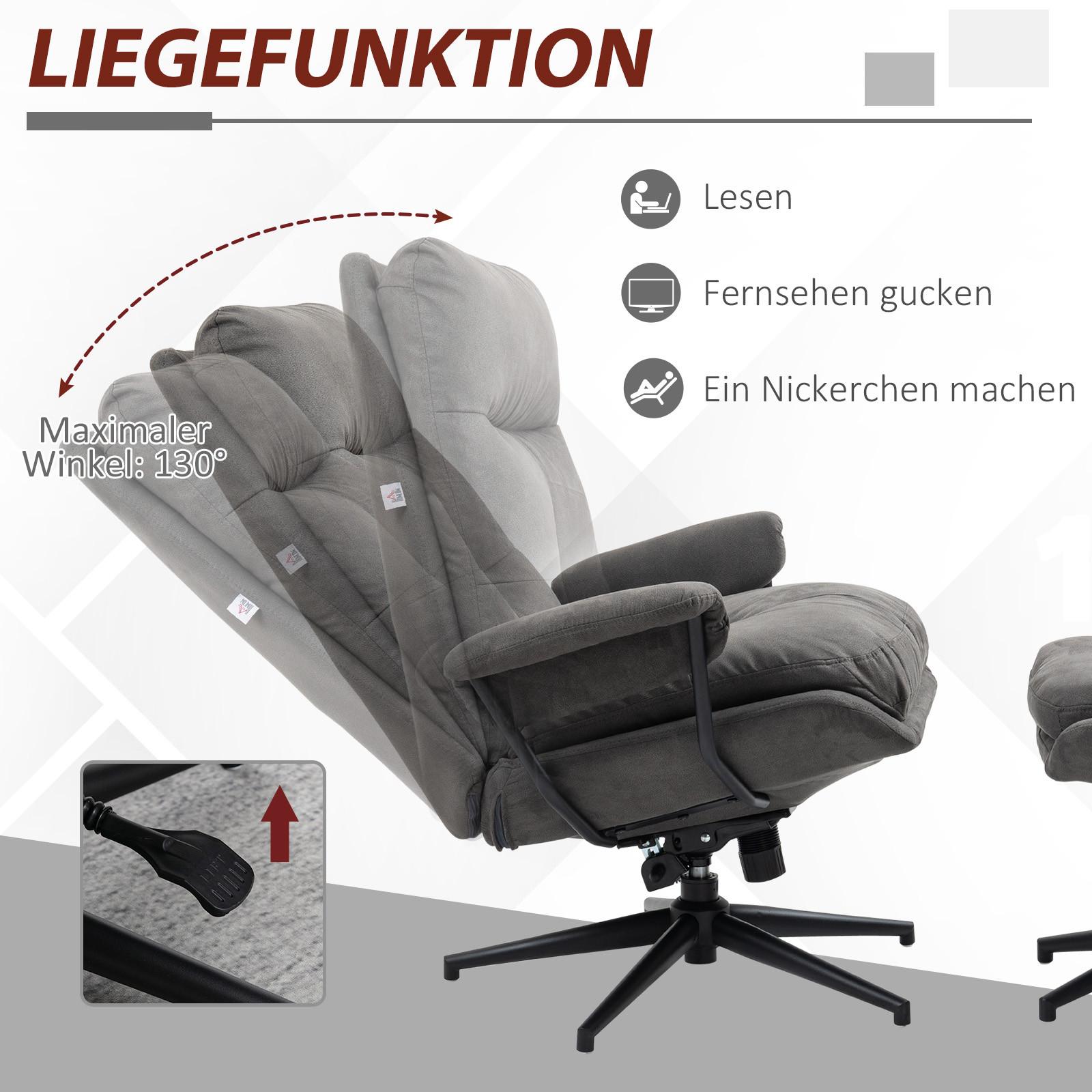 HOMCOM Fauteuil de relaxation  