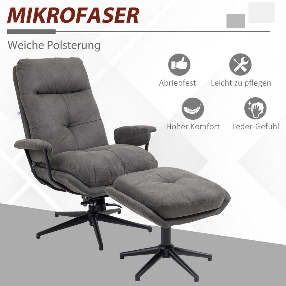 HOMCOM Fauteuil de relaxation  