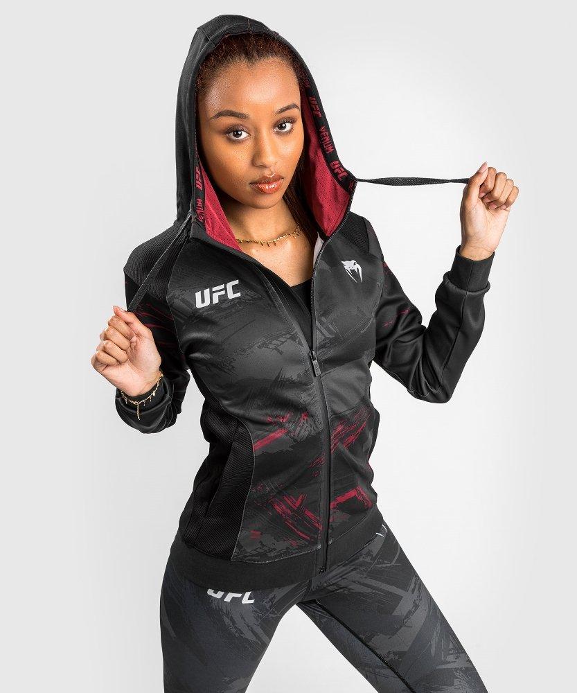 Image of Ufc Authentic Fight Week 2.0 Zip Kapuzenpullover Unisex Schwarz L