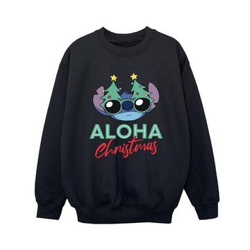 Lilo And Stitch Christmas Tree Shades Sweatshirt