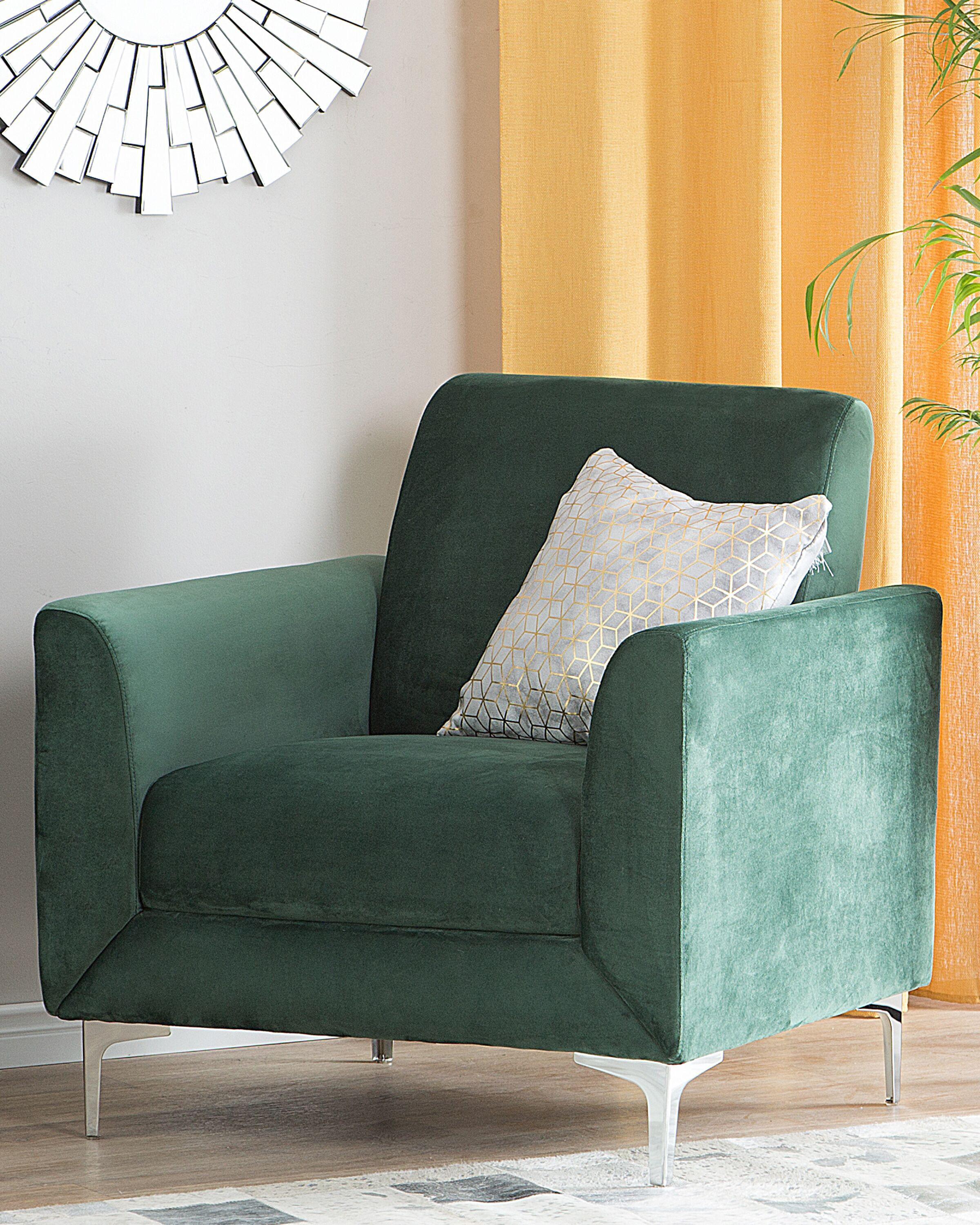 Beliani Fauteuil en Velours Moderne FENES  