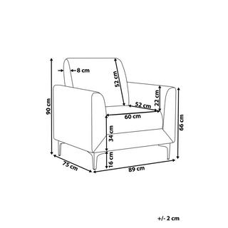 Beliani Sessel aus Samtstoff Modern FENES  