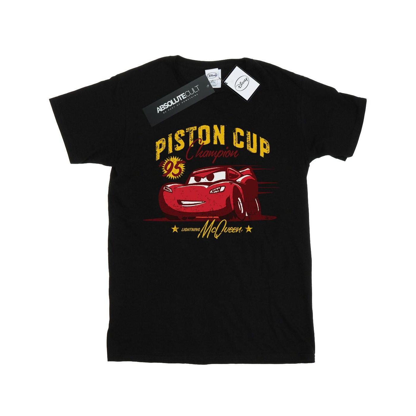 Image of Cars Piston Cup Champion Tshirt Jungen Schwarz 116