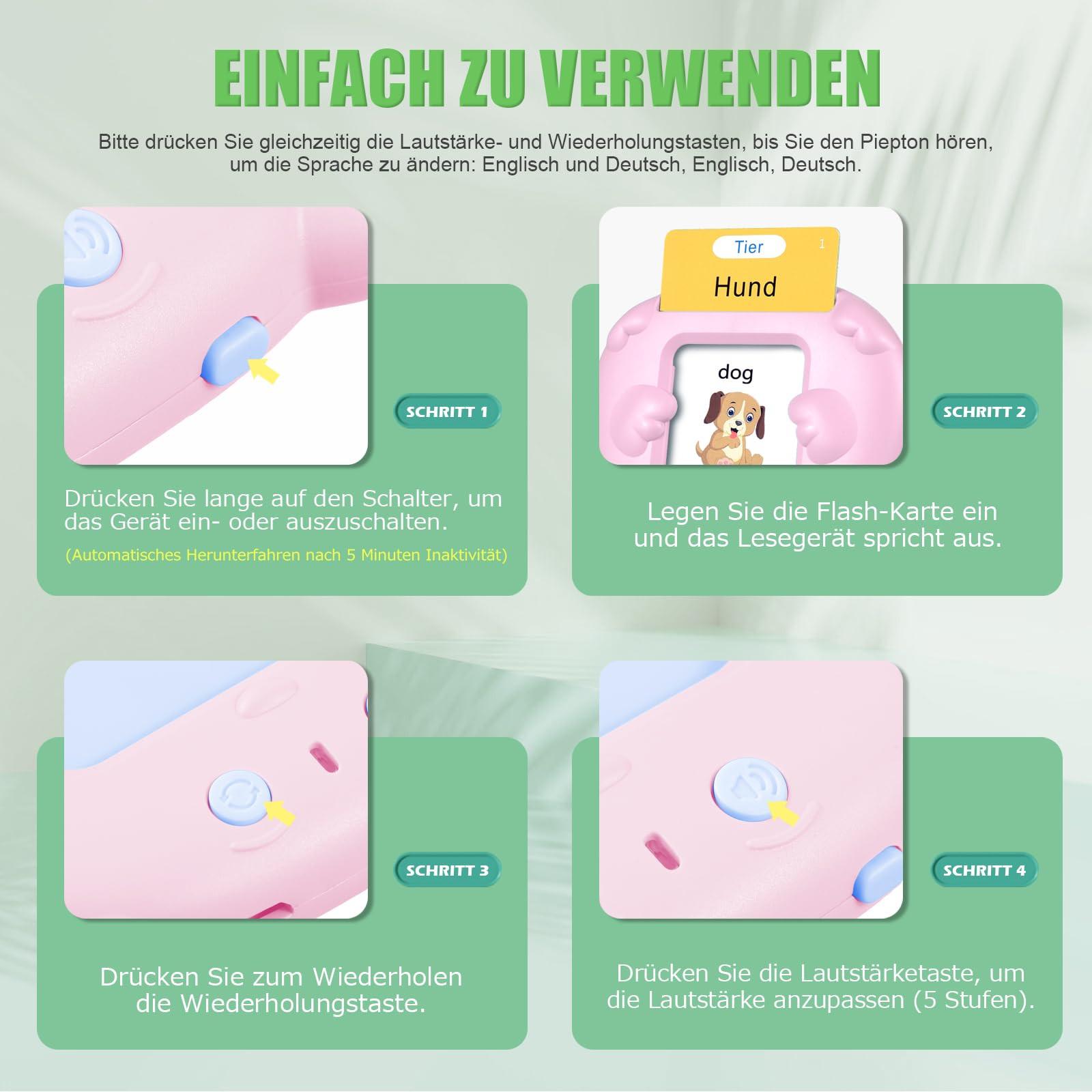 Activity-board  Flashcards parlantes jouets pour enfants jeux d'apprentissage pour l'autisme jouets d'apprentissage allemand apprentissage pour enfants enfants enfants d'âge préscolaire 