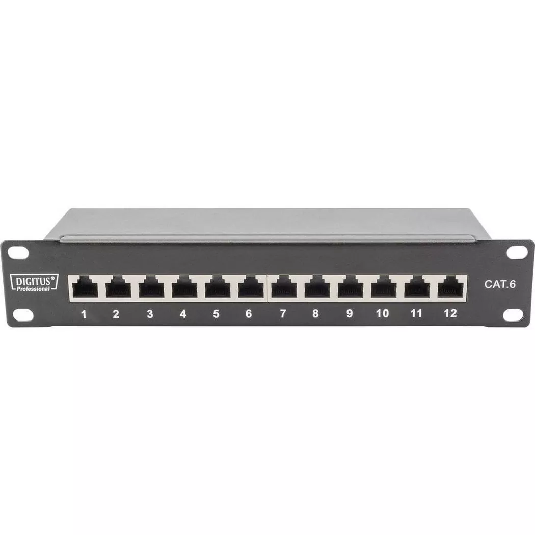 Digitus CAT 6. Class E Patch Panel. shielded. black
