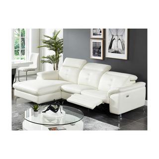 Vente-unique Relaxsofa Ecksofa Leder Ecke Links LISMORE  