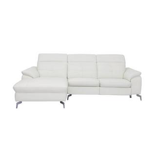 Vente-unique Relaxsofa Ecksofa Leder Ecke Links LISMORE  