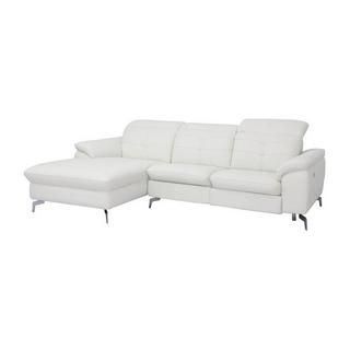 Vente-unique Relaxsofa Ecksofa Leder Ecke Links LISMORE  