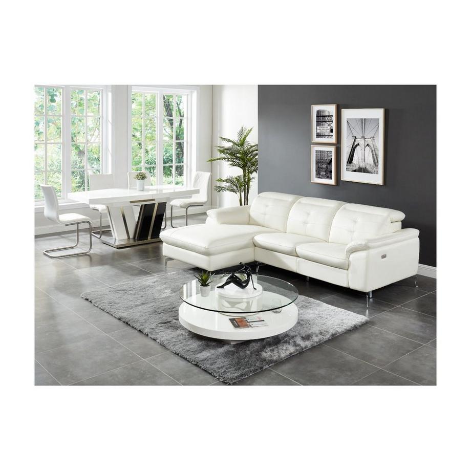 Vente-unique Relaxsofa Ecksofa Leder Ecke Links LISMORE  