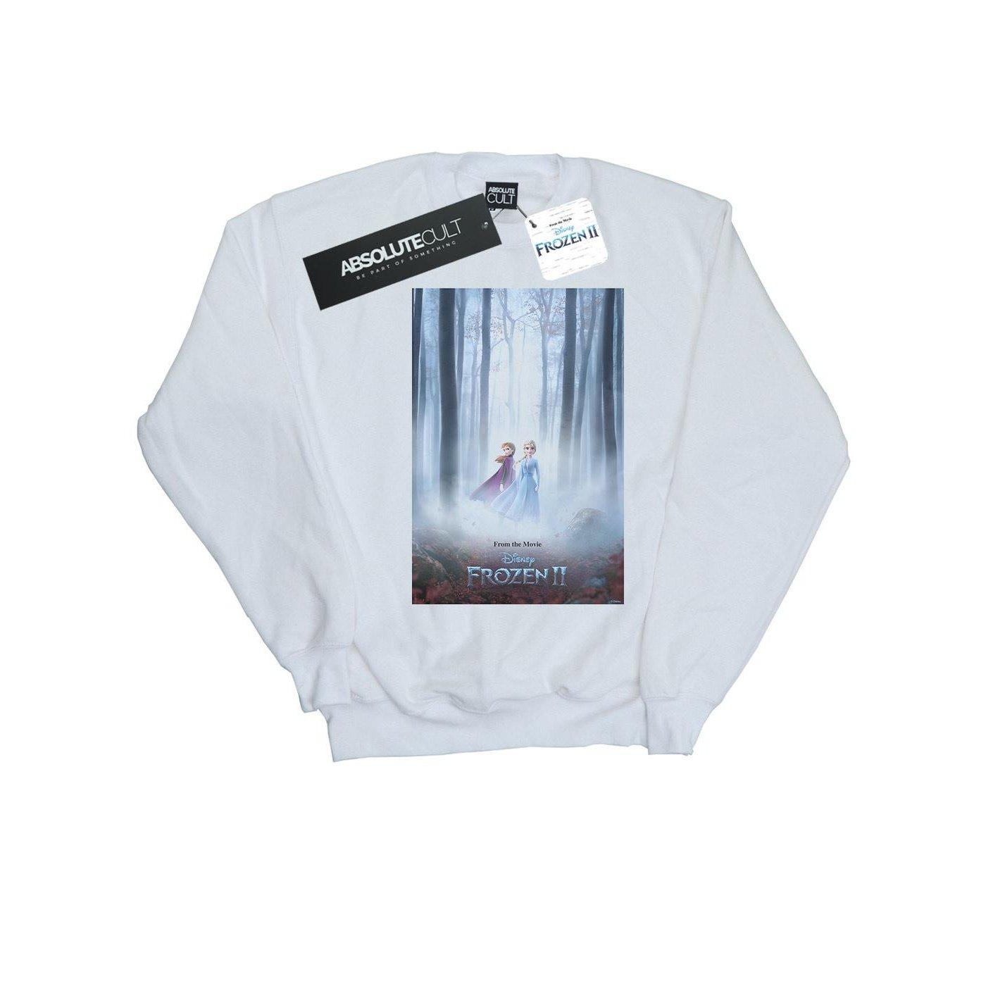 Image of Frozen 2 Movie Poster Sweatshirt Unisex Weiss 128