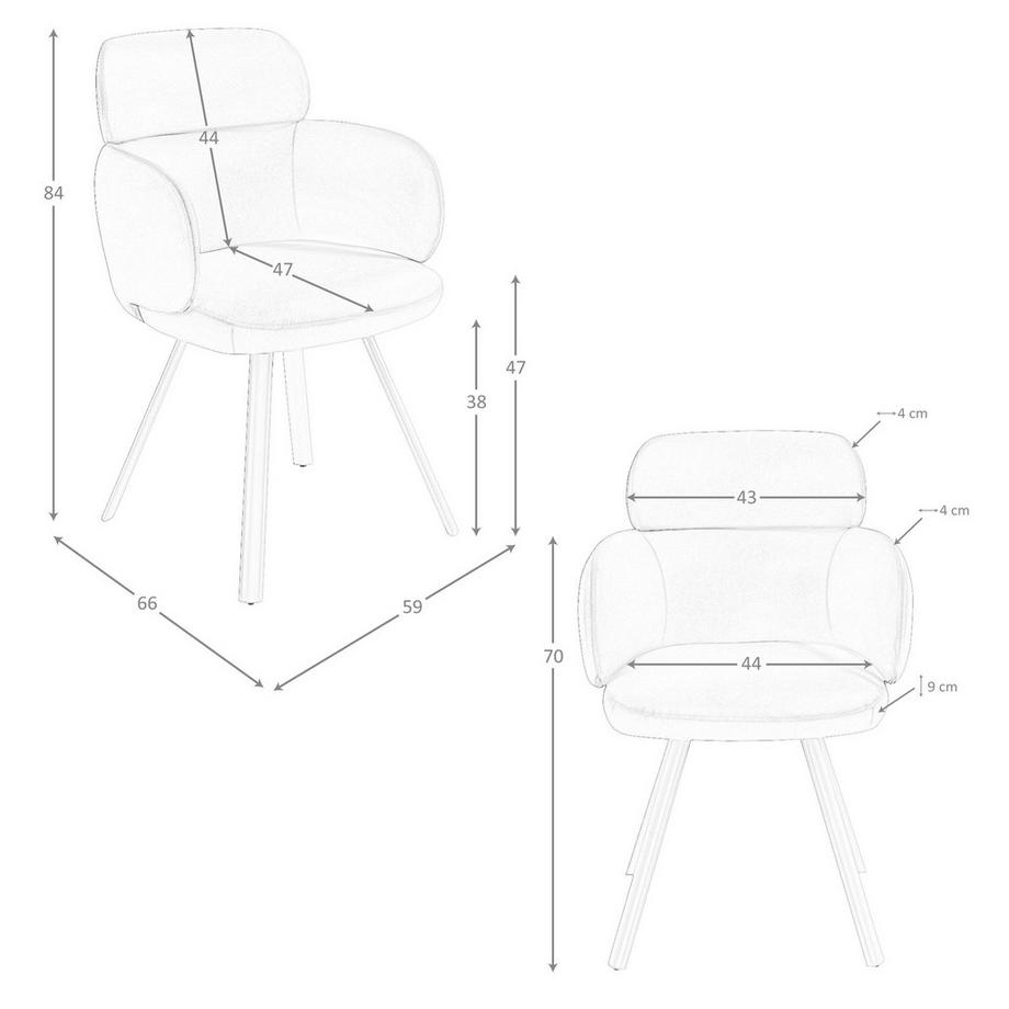 ANGEL CERDA Chaise pivotante  